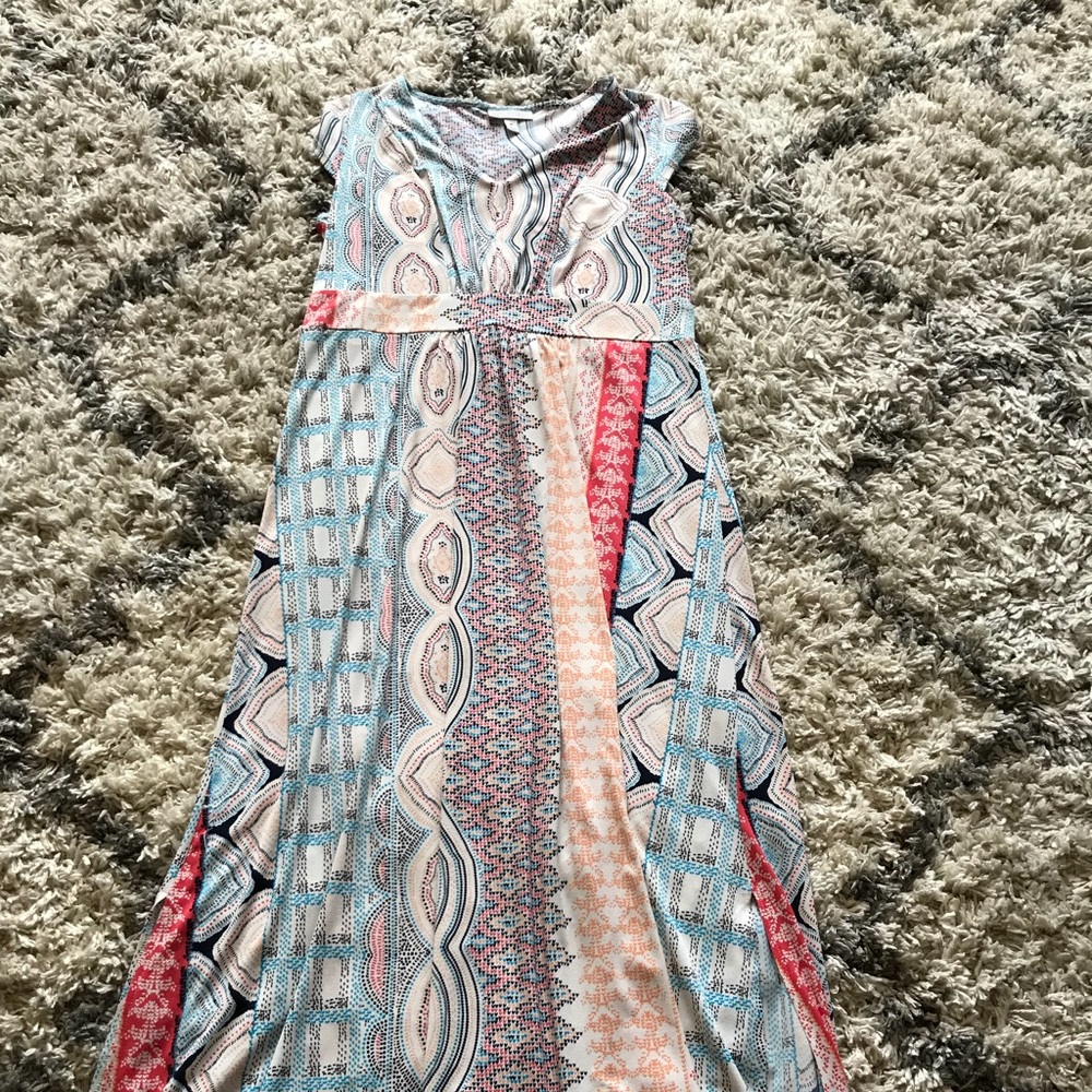 Cap sleeve maxi dress